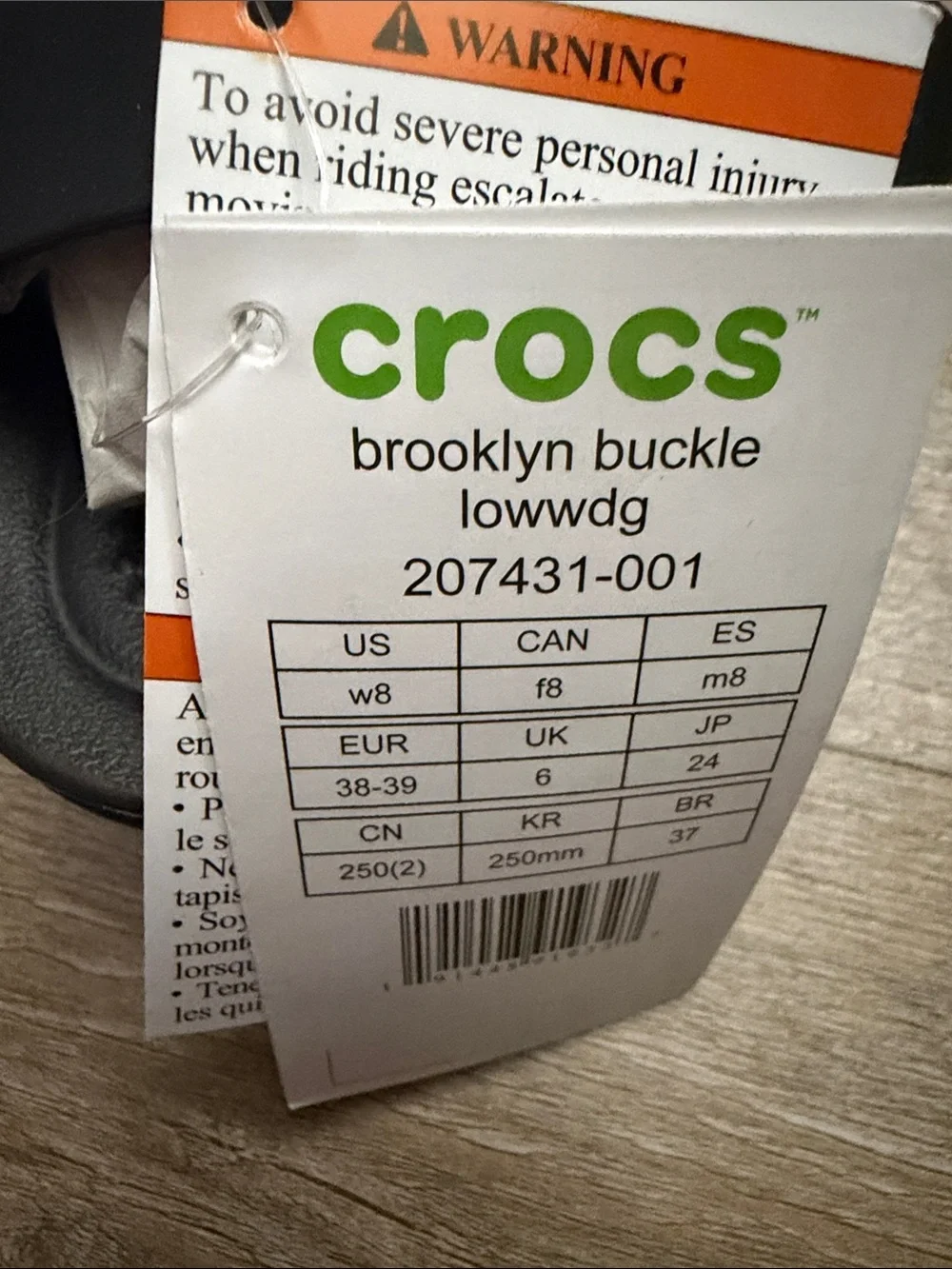 CROCS Brooklyn Buckle Slide - Black - Picture 2 of 3
